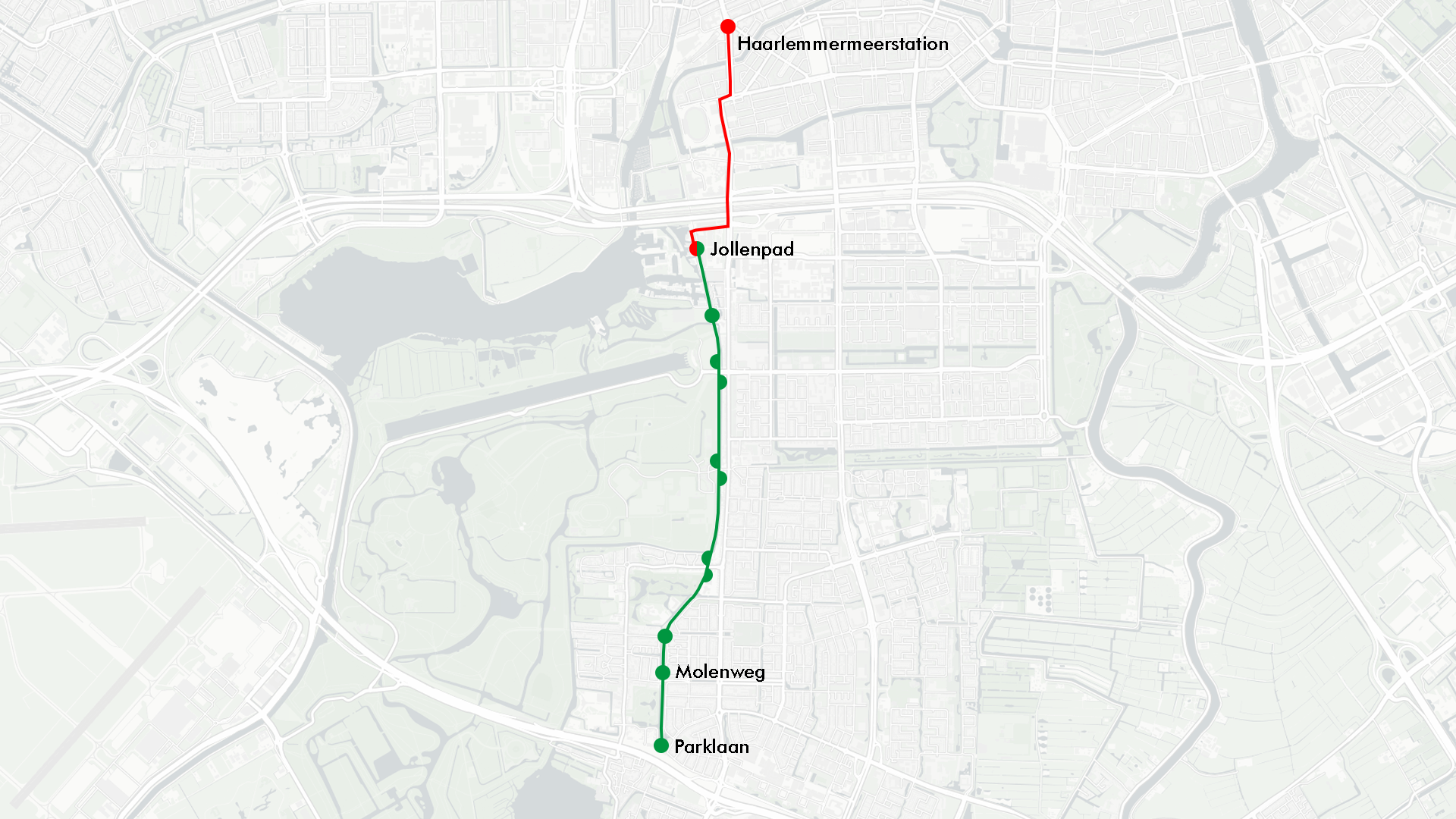 Lijn 30 routekaart Lijn 30 routekaart